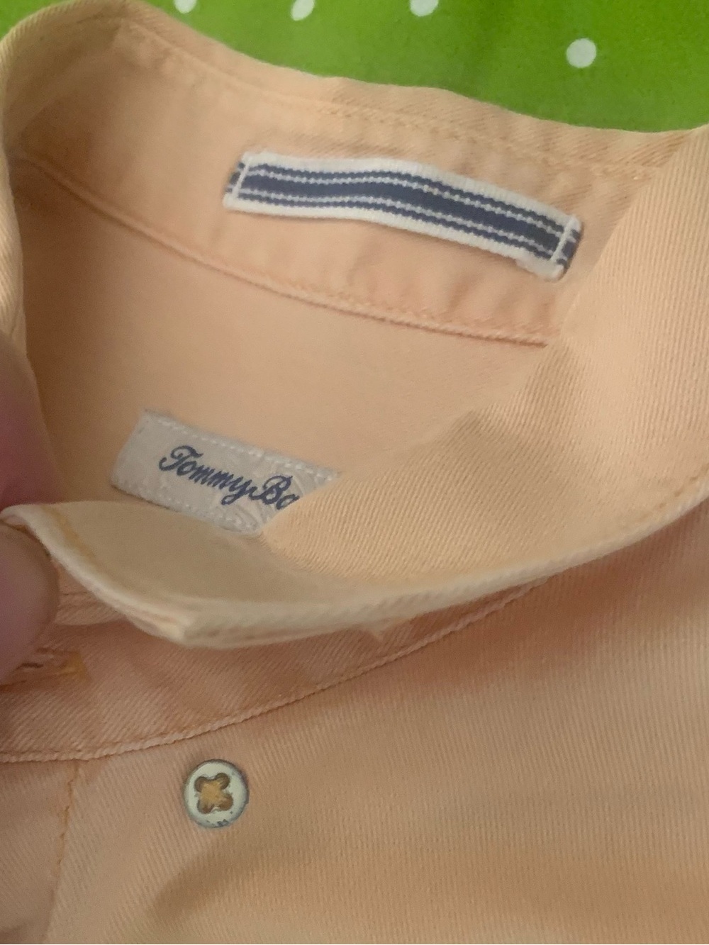 Tommy Bahama Men's Peach Short-Sleeve Button-Down Shirt - Picture 9 of 9